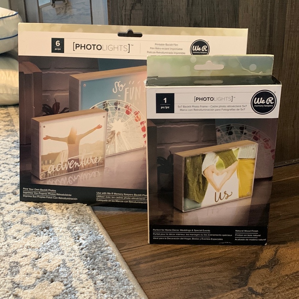 Back lit photo display kit
